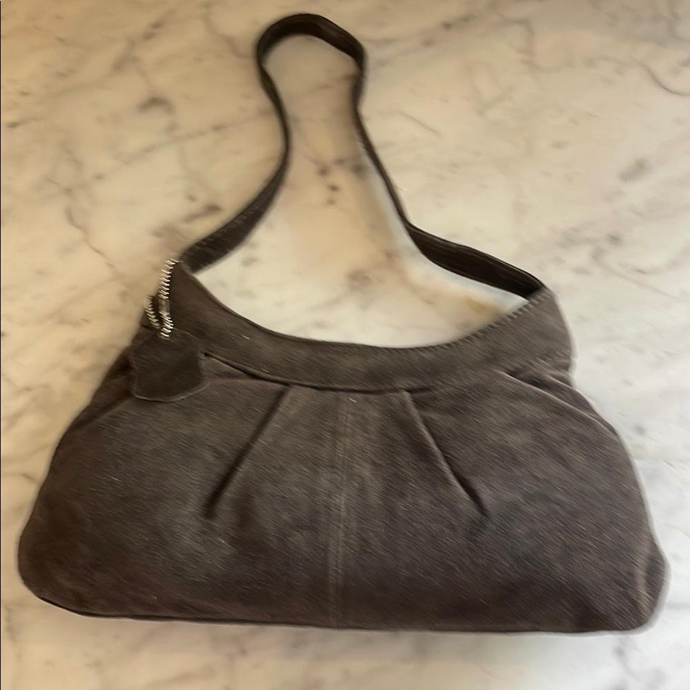 Coldwater Creek Brown Suede Handbag NWOT